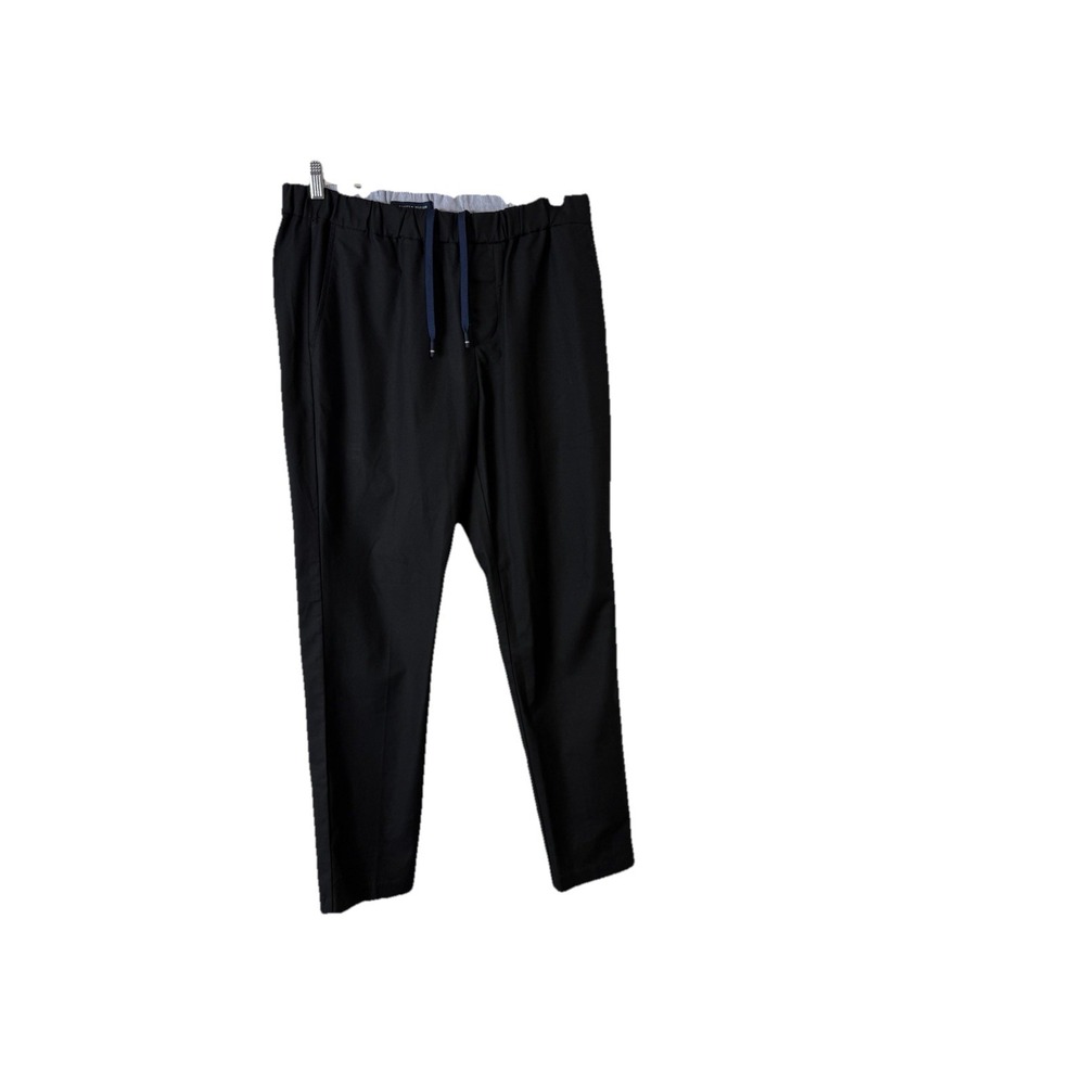 Tommy Hilfiger Men's Elastic Waist Pants Drawstring Pockets Navy Sz Small